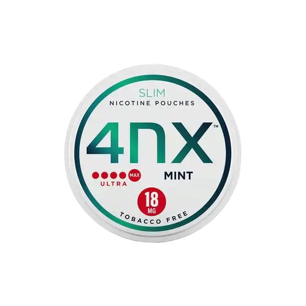 4NX 18mg Mint Slim Nicotine Pouches 20 Pouches Smoking Products 4NX 