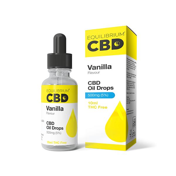 500mg Equilibrium CBD Oil 10ml - Vanilla Flavour CBD Products Equilibrium CBD 