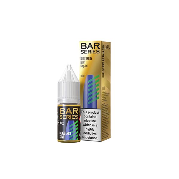 5mg Bar Series Gold Edition Nic Salt 10ml (50VG/50PG) E-liquids Bar Series Blueberry Kiwi 