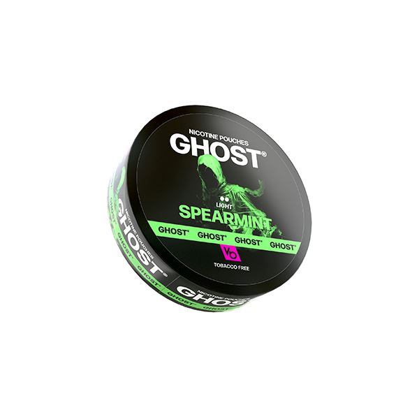 6mg Ghost Light Nicotine Pouches - 20 Pouches Smoking Products Ghost Spearmint 