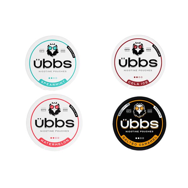 6mg Ubbs Regular Nicotine Pouches Bundle 40 Cans Smoking Products Übbs 