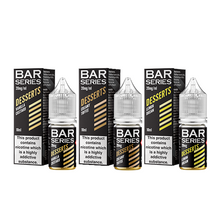 Load image into Gallery viewer, 20mg Bar Series Desserts 10ml Nic Salts (50VG/50PG)
