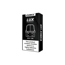 Load image into Gallery viewer, Cokii Lux Replacement Pods 3 Pack 2ml (0.6Ohm, 0.8Ohm, 1.0Ohm)

