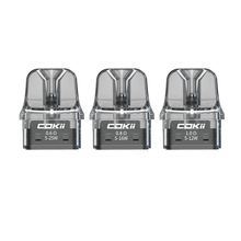 Load image into Gallery viewer, Cokii Lux Replacement Pods 3 Pack 2ml (0.6Ohm, 0.8Ohm, 1.0Ohm)
