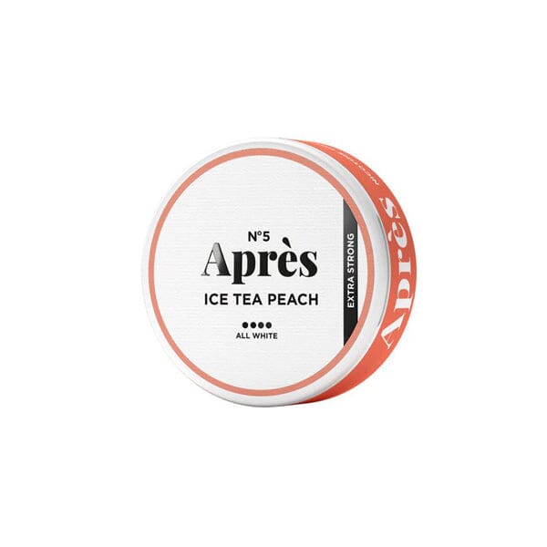 Après 15mg Ice Tea Peach Extra Strong Nicotine Snus Pouches 20 Pouches Smoking Products Après 