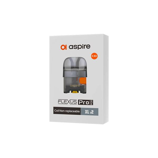 Aspire Flexus Pro Replacement Empty Pods XL 4ml (0.6Ohm, 1.0Ohm) Coils Aspire 0.6 Ohms 