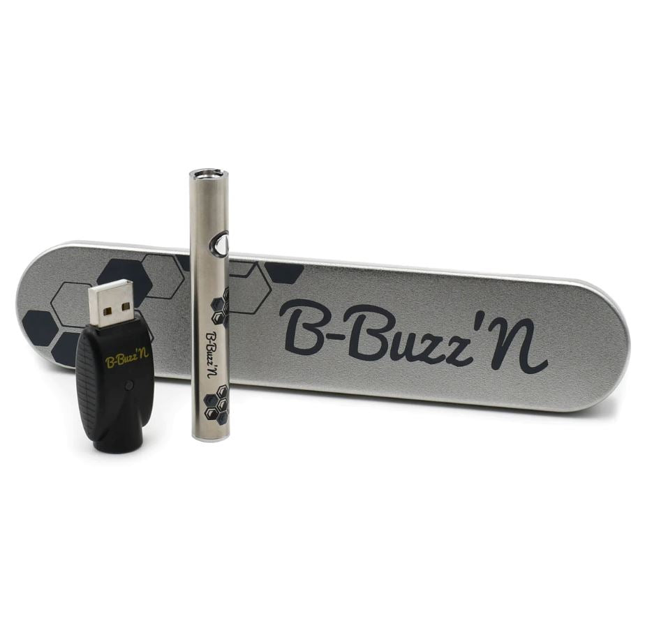 B-Buzz'n 510 Thread Vape Pen CBD Products Just CBD Silver 