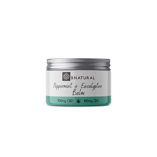 Bnatural 1000mg CBD + CBG Eucalyptus & Peppermint Balm - 50ml CBD Products Bnatural 