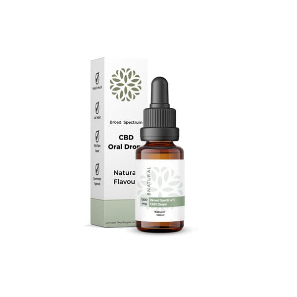 Bnatural 1200mg Broad Spectrum CBD Natural Oral Drops - 10ml CBD Products Bnatural 