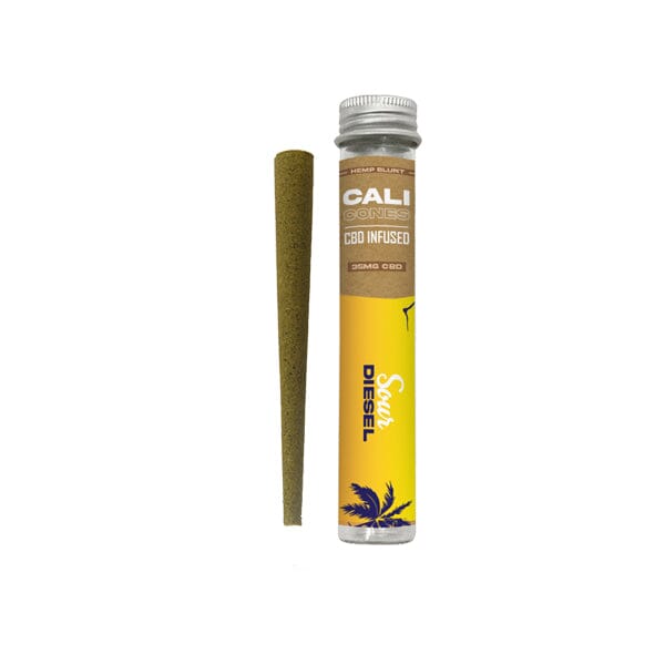 CALI CONES Hemp 30mg Full Spectrum CBD Infused Cone - Sour Diesel Smoking Products The Cali CBD Co 