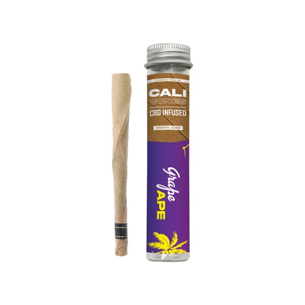 CALI CONES Tendu 30mg Full Spectrum CBD Infused Palm Cone - Grape Ape Smoking Products The Cali CBD Co 