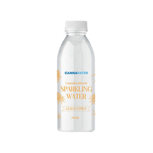 Cannawater Cannabis Infused Lemon Citrus Sparkling Water 250ml CBD Products Cannawater 