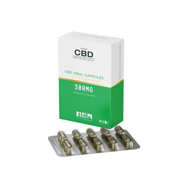 CBD by British Cannabis 300mg CBD 100% Cannabis Oral Capsules - 30 Caps CBD Products CBD by British Cannabis 