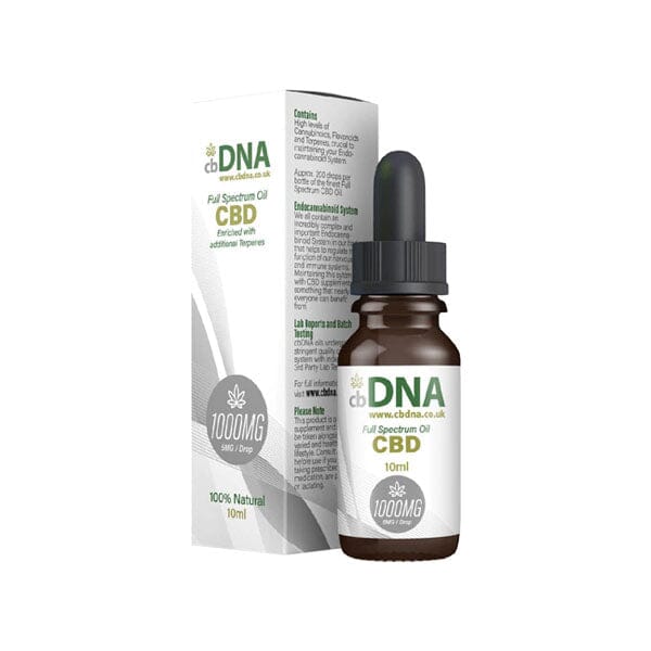 cbDNA 1000mg Full Spectrum CBD Oil - 10ml CBD Products cbDNA 