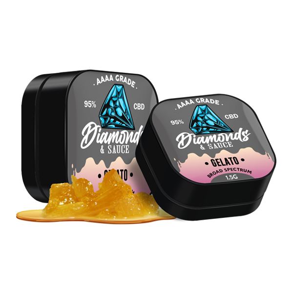 Diamonds & Sauce 95% Broad Spectrum CBD Distillate - 1.5g CBD Products Diamonds & Sauce Gelato 