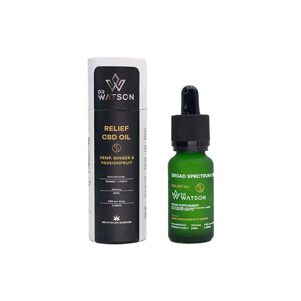 Dr Watson 1500mg Broad-Spectrum Relief CBD Oil 20ml CBD Products Dr Watson 