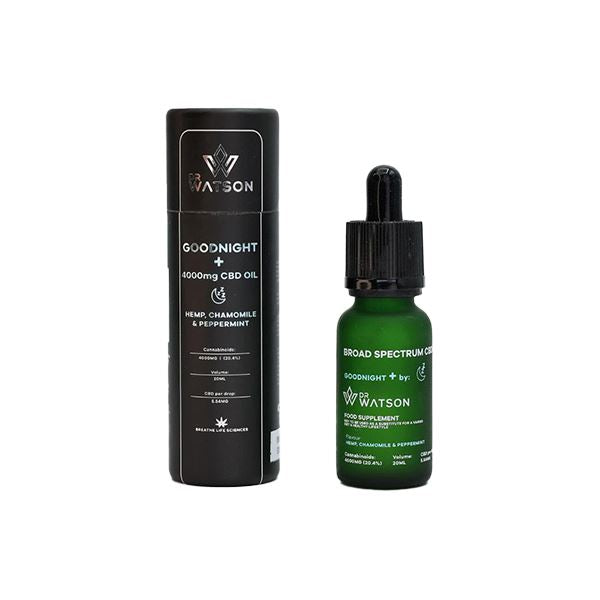 Dr Watson 4000mg Broad-Spectrum Goodnight CBD Oil 20ml CBD Products Dr Watson 
