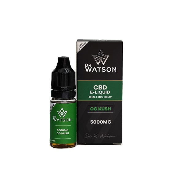 Dr Watson 5000mg CBD E-Liquid OG KUSH - 10ml CBD Products Dr Watson 