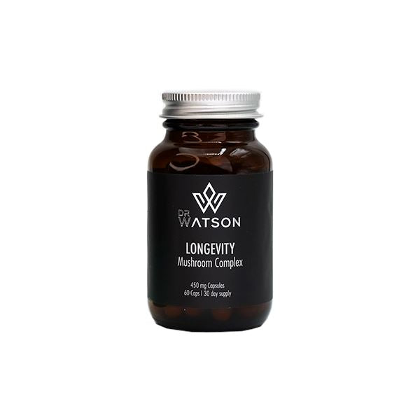 Dr Watson Longevity Mushroom Complex Vegan Capsules 60 Pieces Nootropics & Supplements Dr Watson 