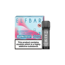 Load image into Gallery viewer, ELF Bar ELFA 20mg Replacement Prefilled Pods 2ml Coils ELF Bar Blueberry Cotton Candy 
