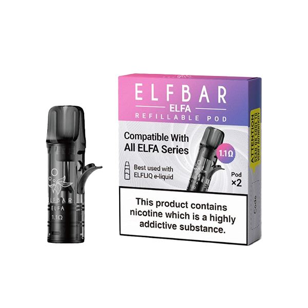 Elf Bar ELFA Empty Refillable Pods 2ml - 2 pcs Coils ELF Bar 
