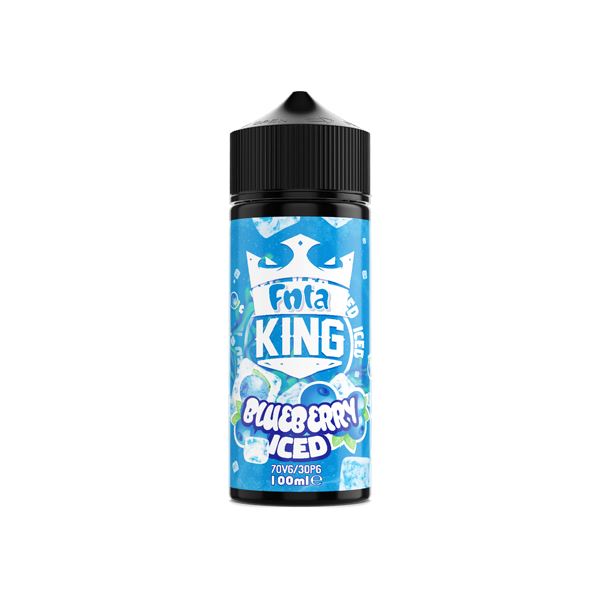 FNTA King Iced 100ml Shortfill 0mg (70VG/30PG) E-liquids King E-Liquids Blueberry 