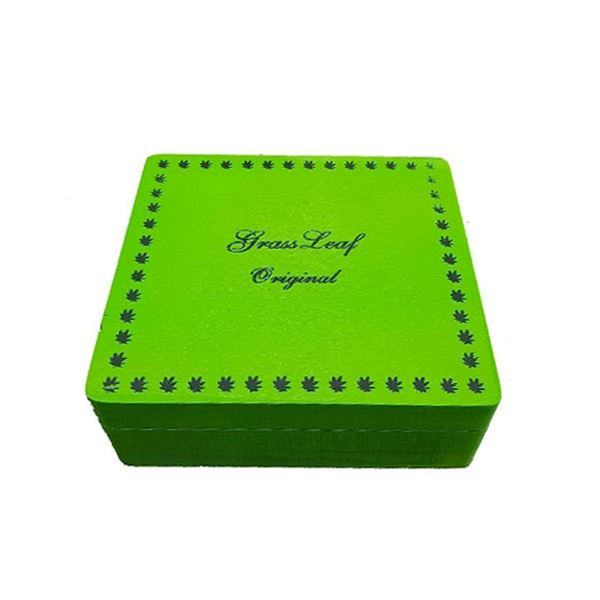 Grass Leaf Original Wooden Storage Box - Green Smoking Products Grassleaf 