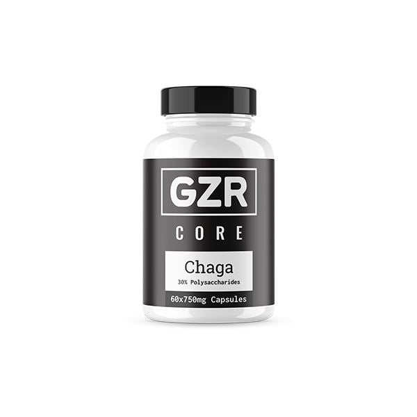 GZR 750mg Chaga Capsules - 60 Capsules Nootropics & Supplements GZR 