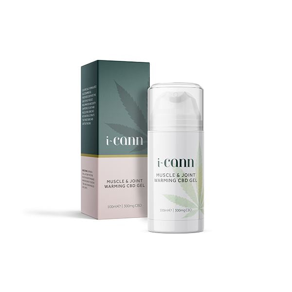 i-Cann Muscle & Joint 300mg Warming CBD Gel - 100ml CBD Products i-Cann 
