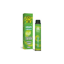 Load image into Gallery viewer, King CBD 1500mg Disposable Vape - 3500 Puffs CBD Products King CBD Grape Lemonade 
