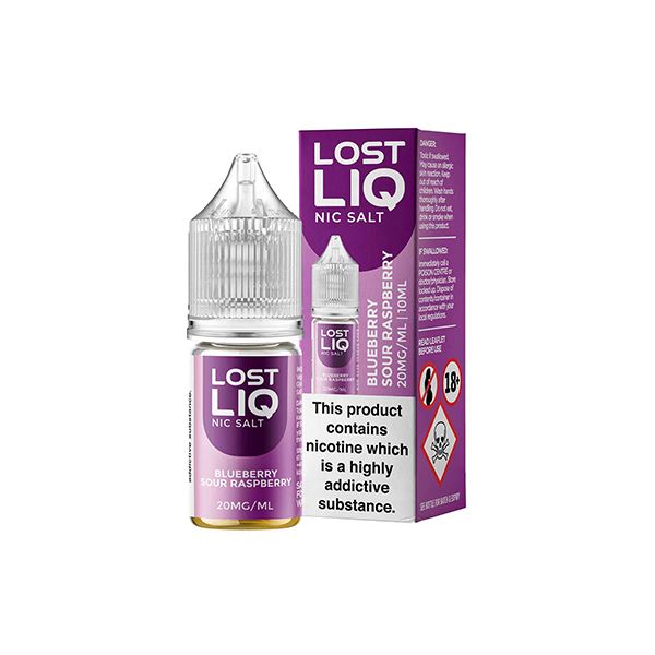 Lost Liq 20mg Nic Salts (50VG/50PG) E-liquids Lost Liq Blueberry Sour Raspberry 