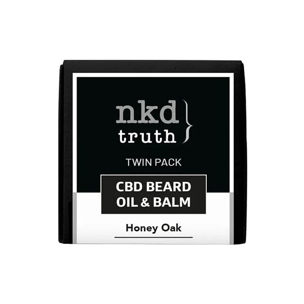 NKD 150mg CBD Twin Pack Honey Oak Beard Oil and balm (BUY 1 GET 1 FREE) CBD Products NKD 