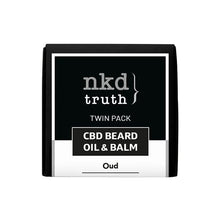 Load image into Gallery viewer, NKD 150mg CBD Twin Pack OUD Beard Oil and balm (BUY 1 GET 1 FREE) CBD Products NKD 
