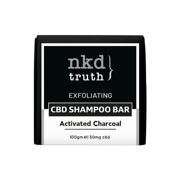 NKD 50mg CBD Activated Charcoal Shampoo Bar 100g (BUY 1 GET 1 FREE) CBD Products NKD 