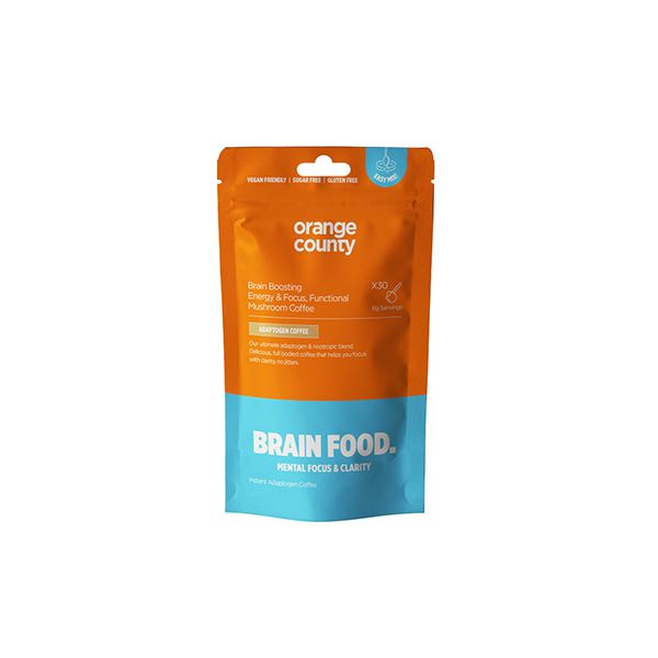 Orange County 120000mg BRAIN FOOD Focus Coffee Powder - 200g Nootropics & Supplements Orange County 