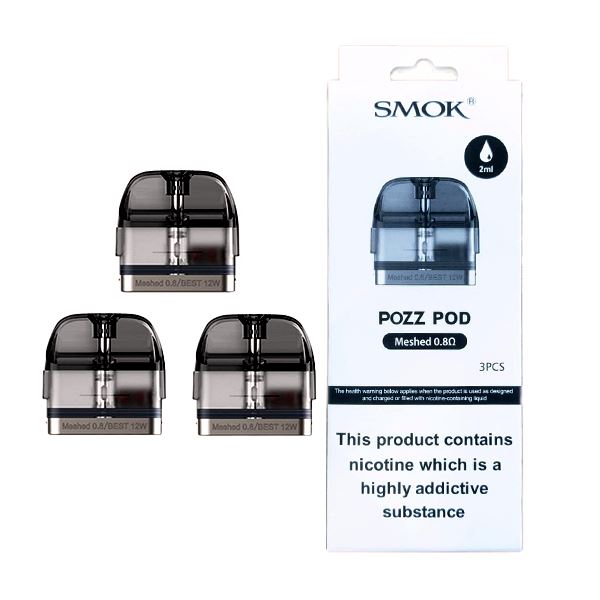 Smok Pozz 2ml Replacement Pods - 0.8Ω Coils Smok 