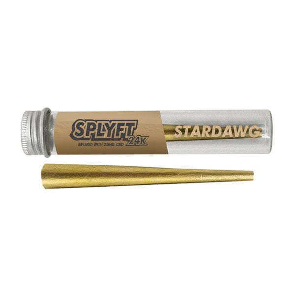 SPLYFT 24K Gold Edition 25mg CBD Infused Cones – Stardawg Smoking Products SPLYFT 