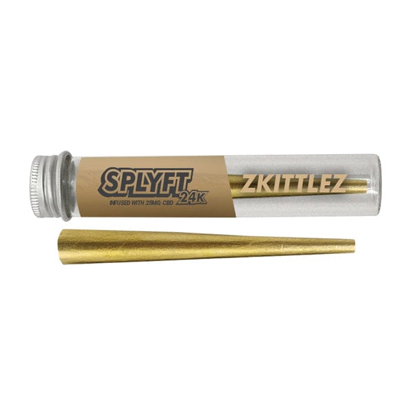 SPLYFT 24K Gold Edition 25mg CBD Infused Cones – Zkittlez Smoking Products SPLYFT 