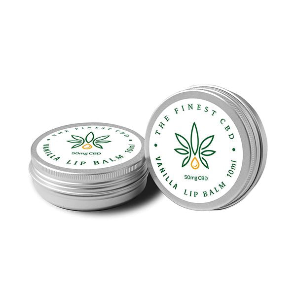 The Finest Balm 50mg CBD Vanilla Lip Balm Tin - 10ml CBD Products The Finest Balm 