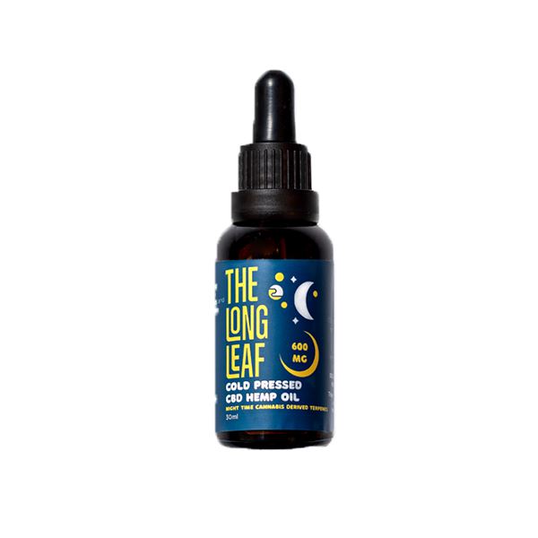 The Long Leaf 600mg Night Cold Pressed Oil 30ml CBD Products The Long Leaf 