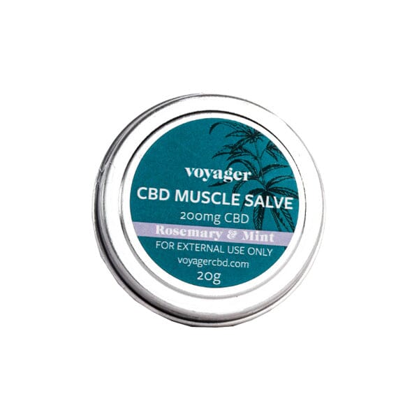 Voyager 200mg CBD Rosemary & Mint Muscle Salve - 20g CBD Products Voyager 