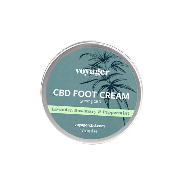 Voyager 500mg CBD Foot Cream - 100ml CBD Products Voyager 