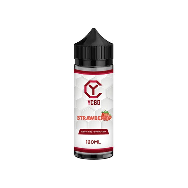 yCBG 500mg CBD + 500mg CBG E-liquid 120ml (BUY 1 GET 1 FREE) E-liquids yCBG Strawberry 