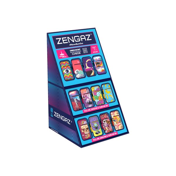 Zengaz Cube ZL-13 (97133UK-S2) Jet Lighters CDU Bundle + 48 Units Set Smoking Products Zengaz 