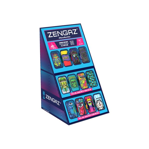 Zengaz Cube ZL-13 (97133UK-S3) Jet Lighters CDU Bundle + 48 Units Set Smoking Products Zengaz 