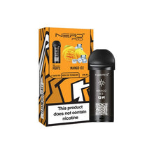 Load image into Gallery viewer, 0mg Nerd Pod Replacement Pod 3500 Puffs Coils Nerd Mango Ice 
