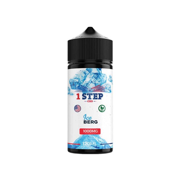 1 Step CBD 1000mg CBD E-liquid 120ml (BUY 1 GET 1 FREE) E-liquids 1 Step CBD Ice Berg 