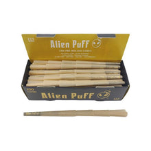 Load image into Gallery viewer, 100 Alien Puff Black &amp; Gold 1 1/4 Size Pre-Rolled Cones Smoking Products Alien Puff 
