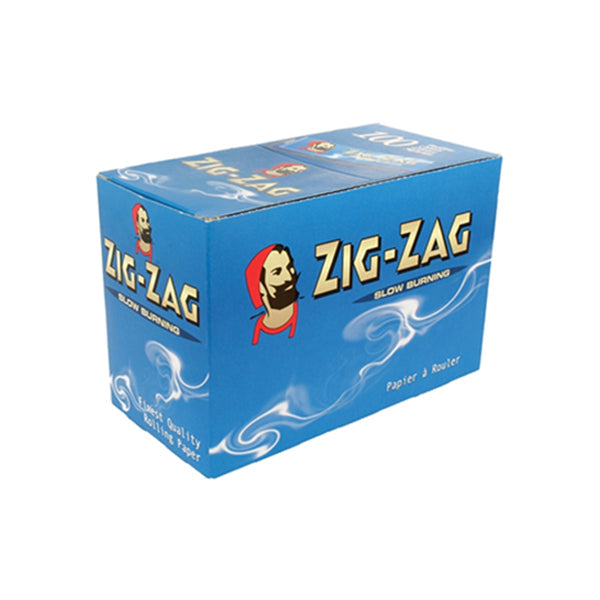 100 Zig-Zag Blue Regular Size Rolling Papers Smoking Products Zig-Zag 