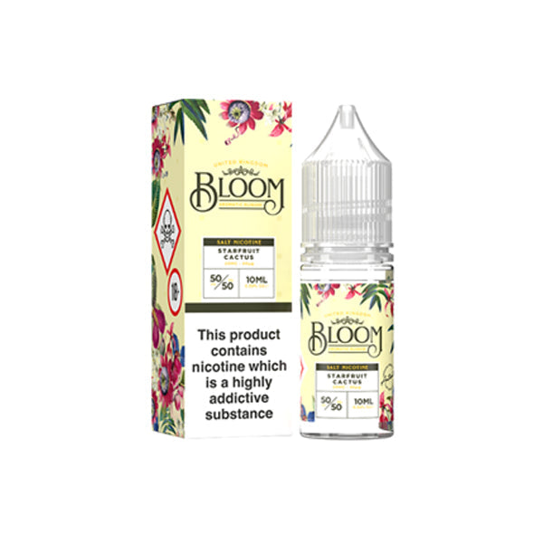 10mg Bloom Nic Salt 10ml (50VG/50PG) E-liquids Bloom Starfruit Cactus 